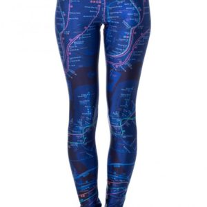 Take the midnight train going anywhere in the NYC Subway Long Legging from Goldsheep, perfect for your next yoga class or gym workout