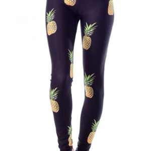 This full length legging features a print of everyone's favorite exotic fruit: pineapple, perfect for your next yoga class or visit to the gym